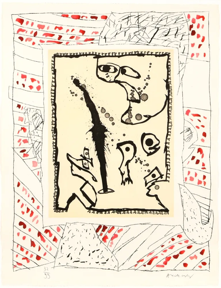 Água-Tinta Alechinsky - Troll