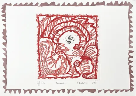 Gravura Alechinsky - Tunnel