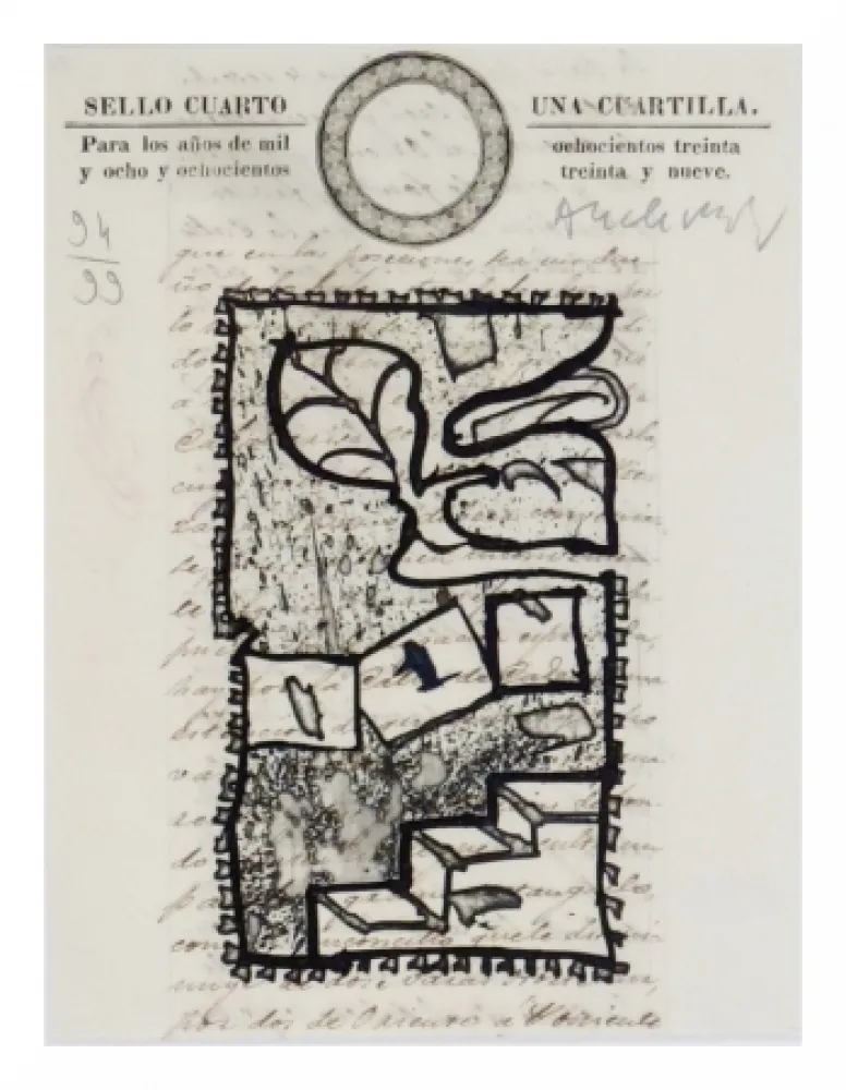 Água-Forte Alechinsky - Una Cuartilla