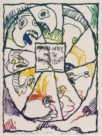 Litografia Alechinsky - Under the Volcano