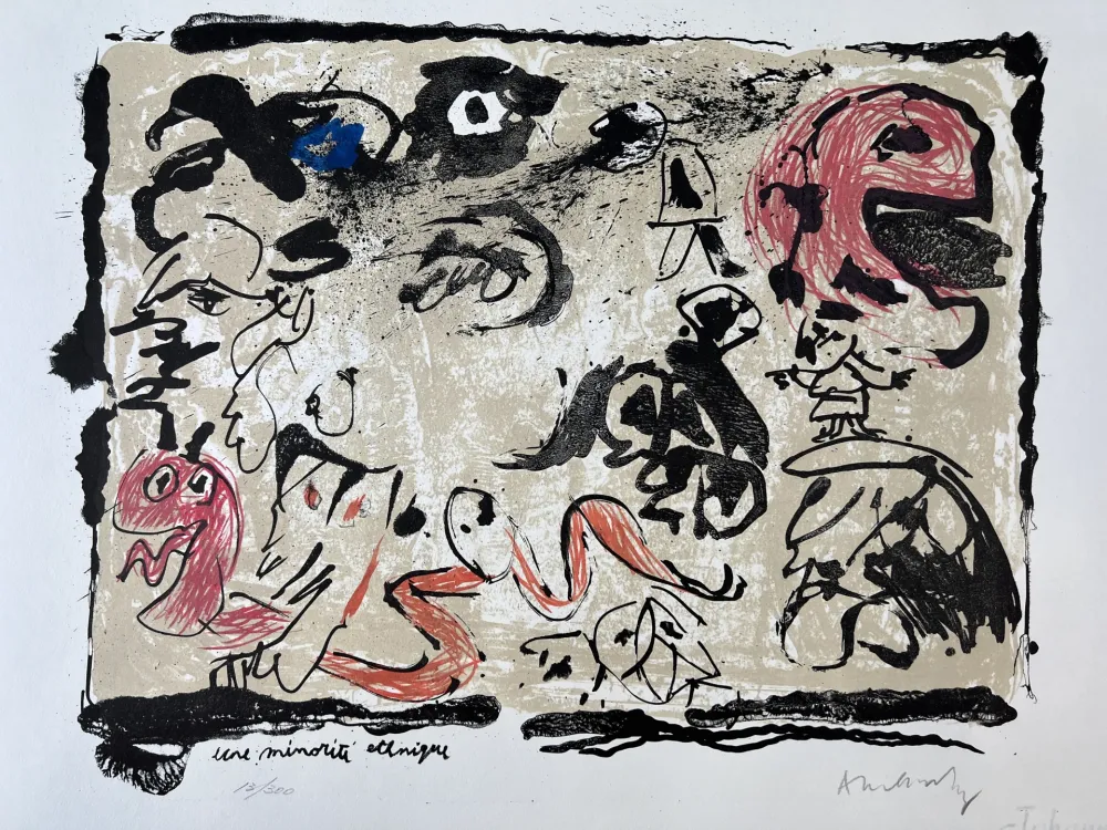 Litografia Alechinsky - Une minorité ethnique