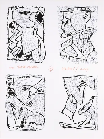 Litografia Alechinsky - Untitled 