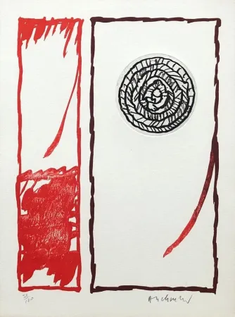 Água-Forte Alechinsky - '' Vaccillations II ''