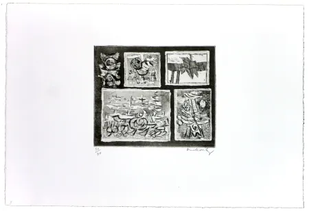 Água-Forte Alechinsky - Végétal