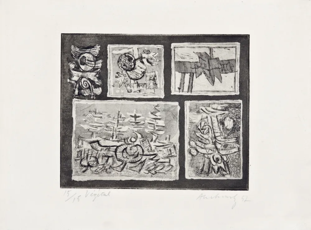 Água-Forte Alechinsky - Végétal