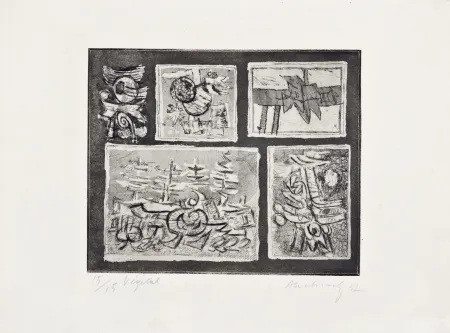 Água-Forte Alechinsky - Végétal