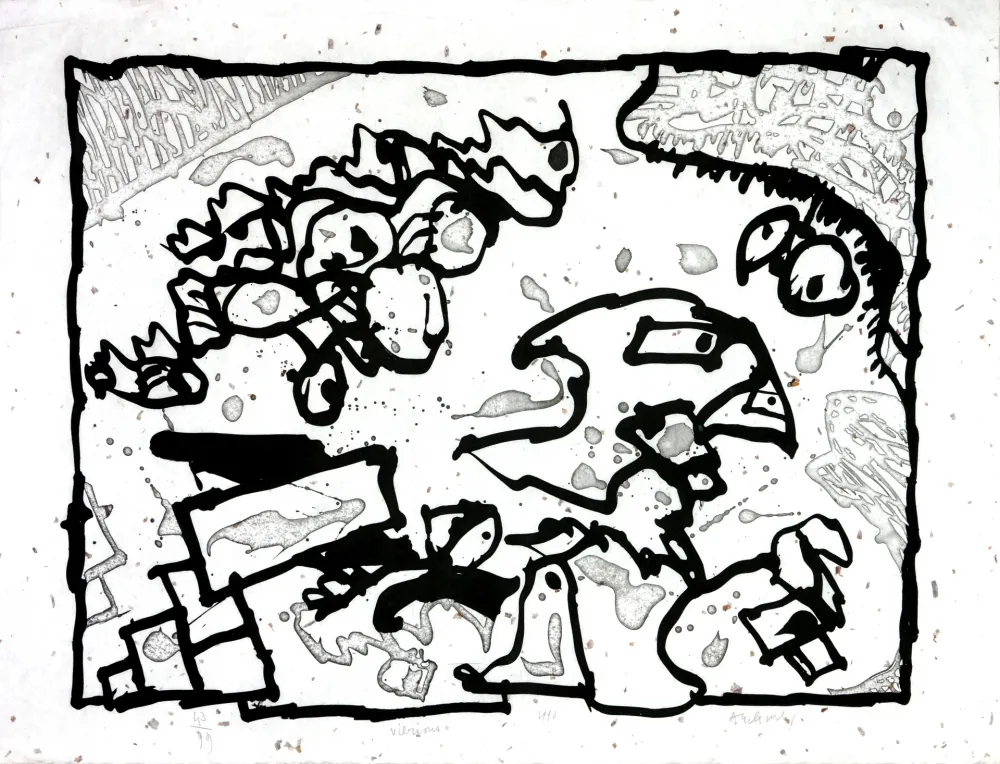 Água-Forte Alechinsky - Vibrions