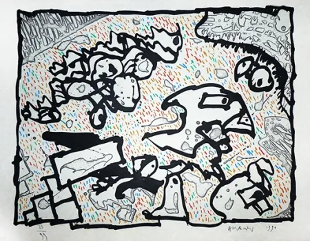 Gravura Alechinsky - Vibrions