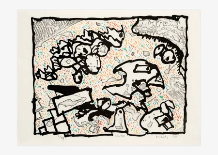 Gravura Alechinsky - Vibrions (couleur)