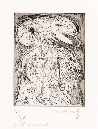 Água-Forte Alechinsky - Vieil innocent