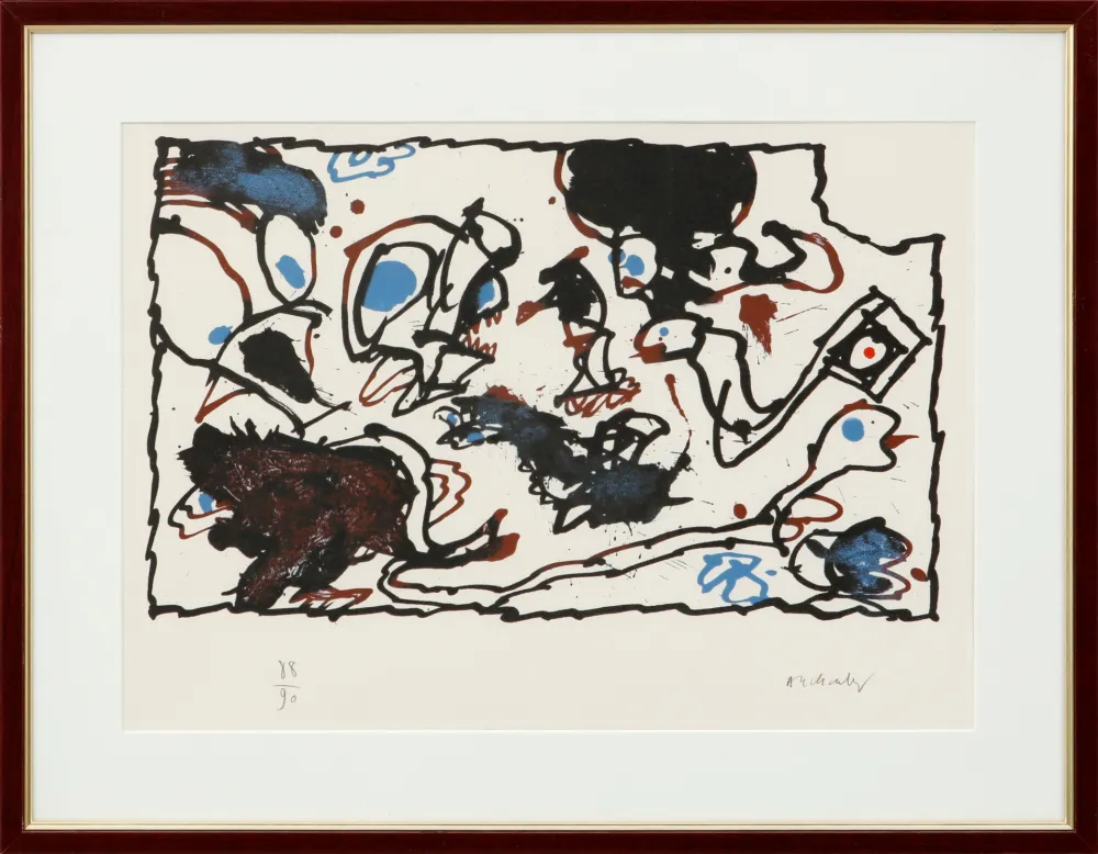 Litografia Alechinsky - Vivier