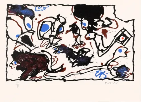 Litografia Alechinsky - Vivier