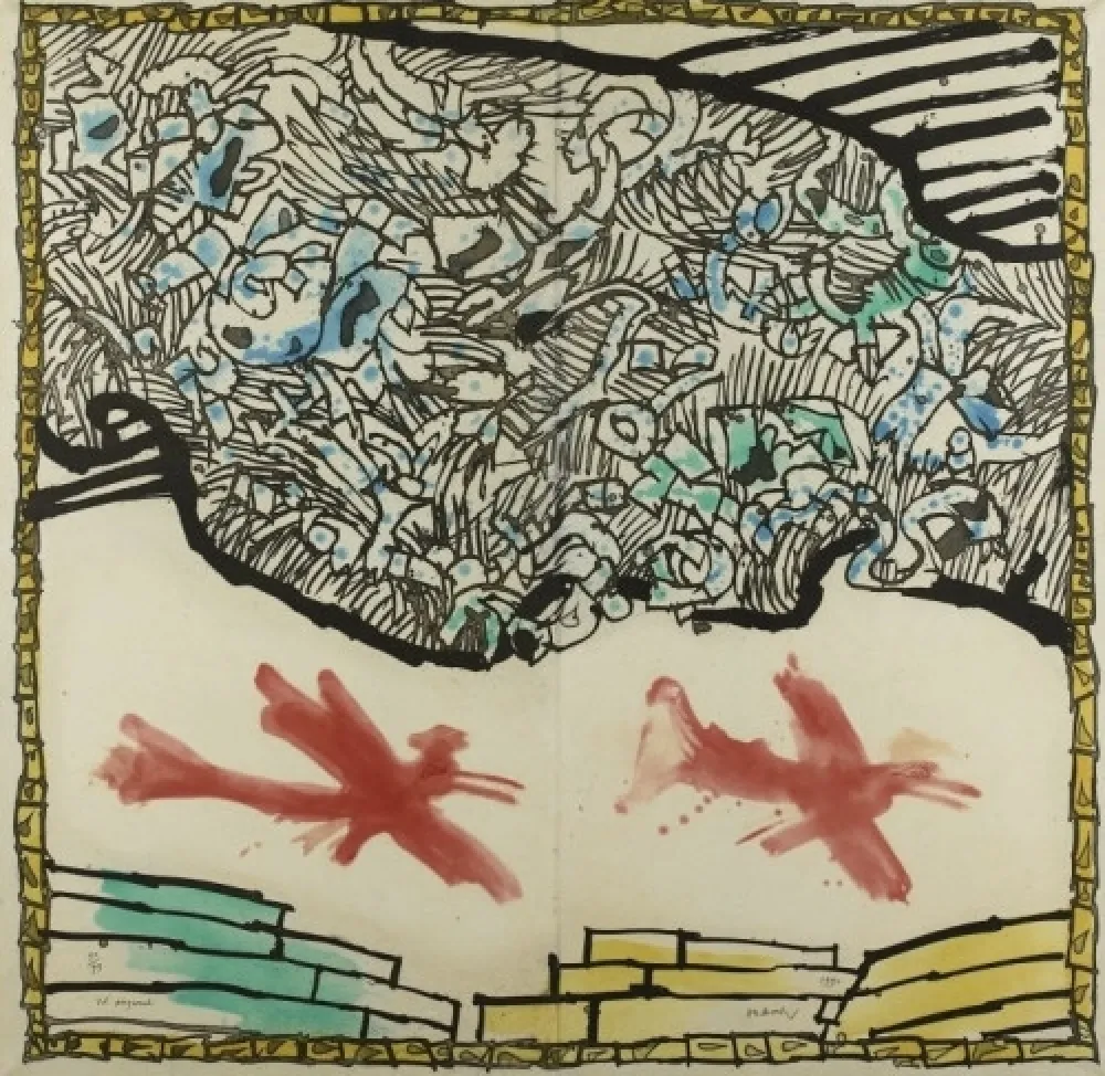 Água-Tinta Alechinsky - Vol Augural