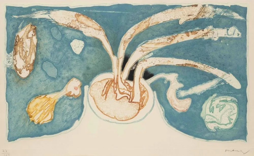 Água-Forte E Água-Tinta Alechinsky - Volcan de nuit