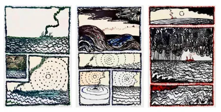 Litografia Alechinsky - Volturno I, II, III