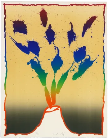 Litografia Alechinsky - Vulcanalogies VII