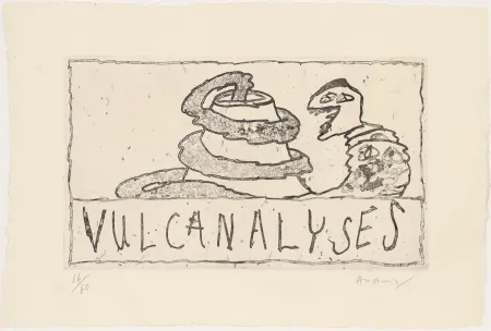Água-Forte Alechinsky - Vulcanalyses 01