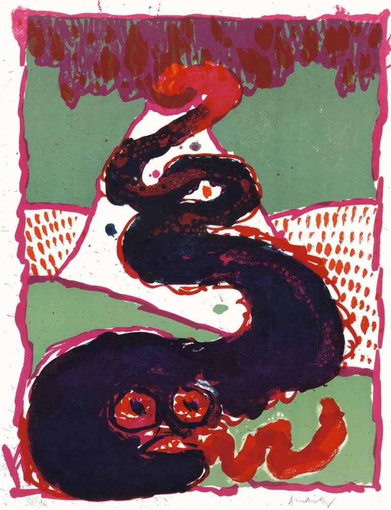 Litografia Alechinsky - Vulcanologie