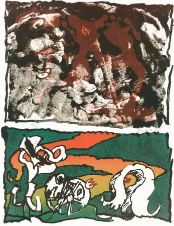 Litografia Alechinsky - Vulcanologies