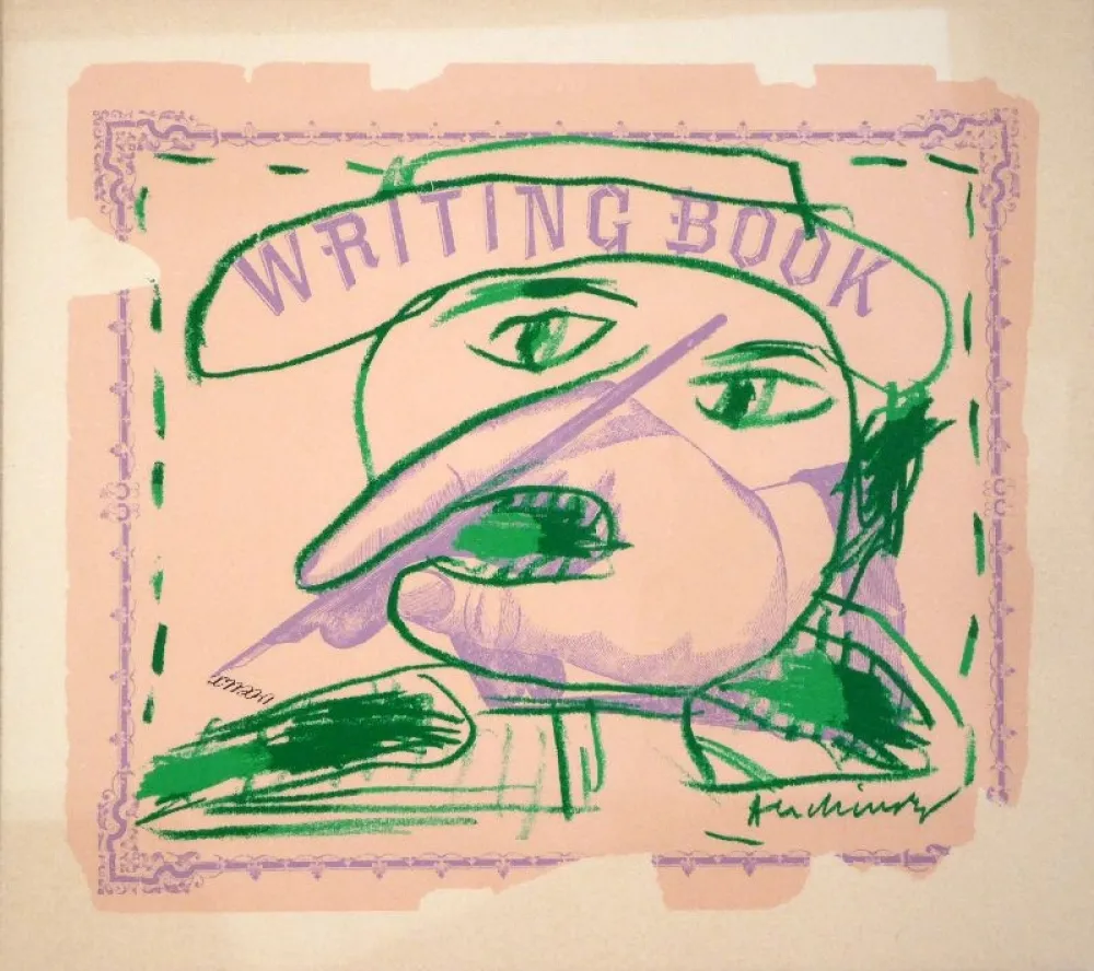 Litografia Alechinsky - Writing Book