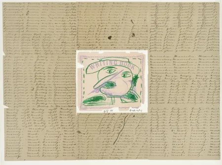 Litografia Alechinsky - Writing book