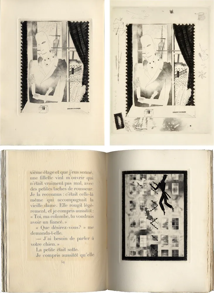Livro Ilustrado Alexeïeff - Nicolai Gogol : JOURNAL D'UN FOU (1927).