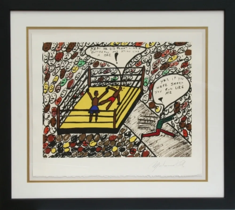 Serigrafia Ali - Sting Like a Bee