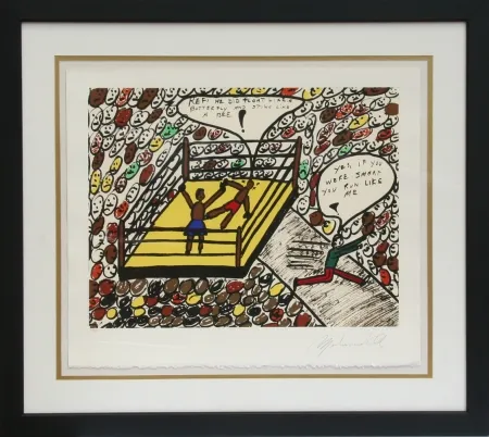 Serigrafia Ali - Sting Like a Bee