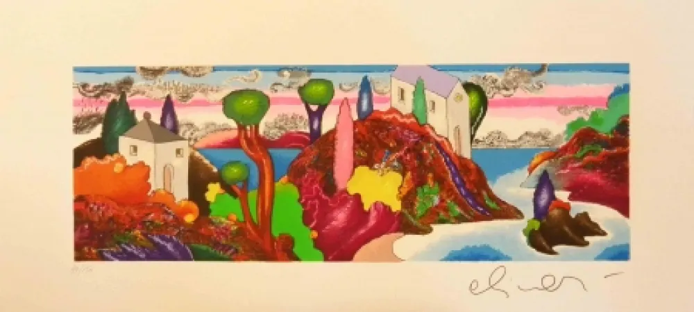 Serigrafia Alinari - Alla stessa ora ma in un cosmo analogo 