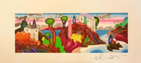 Serigrafia Alinari - Alla stessa ora ma in un cosmo analogo 