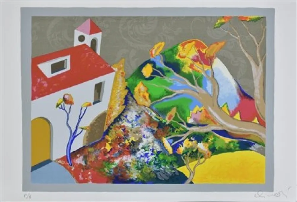 Litografia Alinari - Cascinale