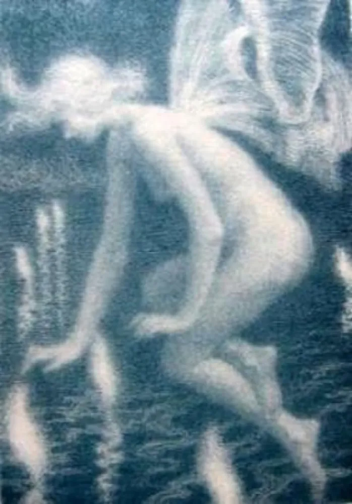 Litografia Alleaume - Phalène et les feux follets