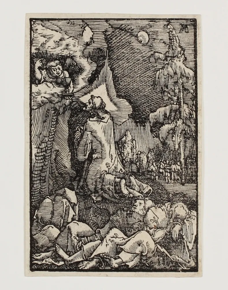 Xilogravura Altdorfer - Christus am Ölberg (Christ on the Mount of Olives)