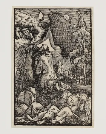 Xilogravura Altdorfer - Christus am Ölberg (Christ on the Mount of Olives)