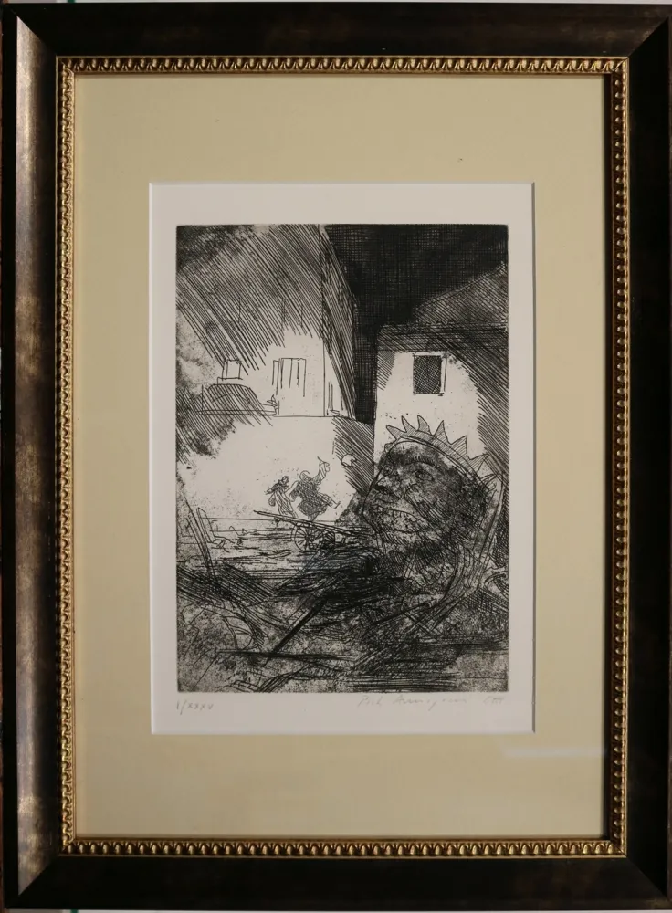 Água-Forte Annigoni - Fantasmi del Carnevale