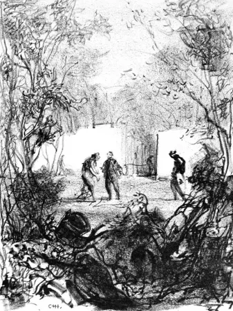 Litografia Annigoni - Figure