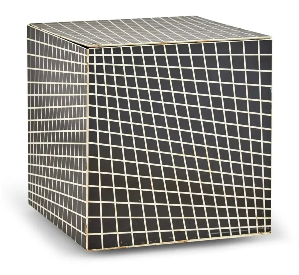 Múltiplo Anuszkiewicz - Untitled OP Art Cube