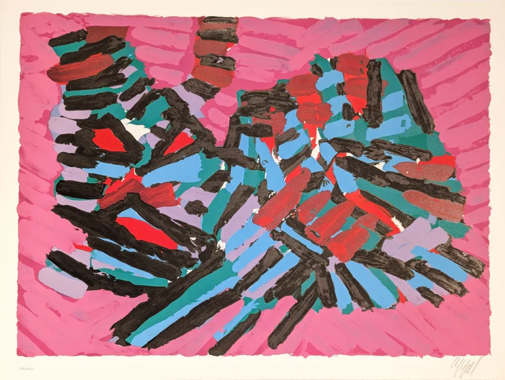 Litografia Appel - About a Cat 