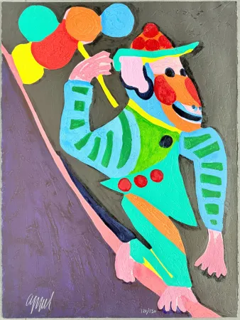 Xilogravura Appel - Circus, trough space, step over time