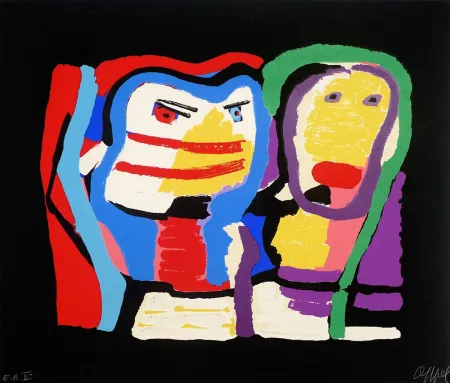 Serigrafia Appel - Deus Personnages