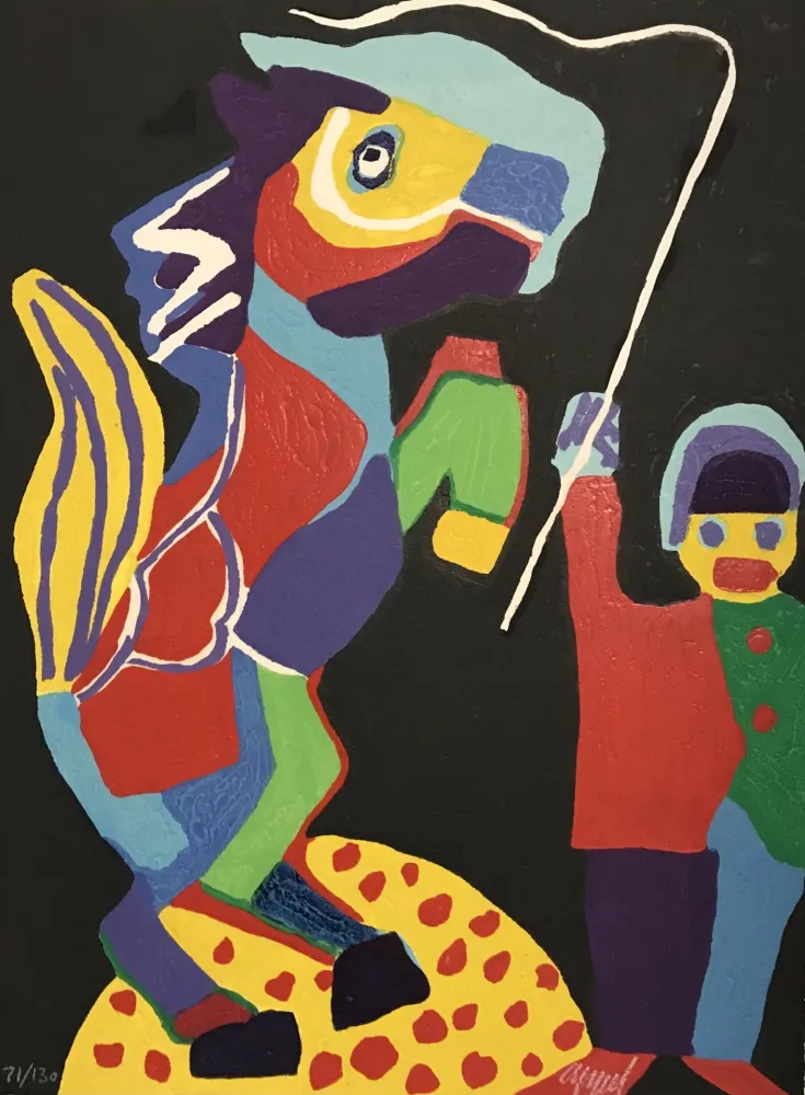 Xilogravura Appel - Horse and Ring Master