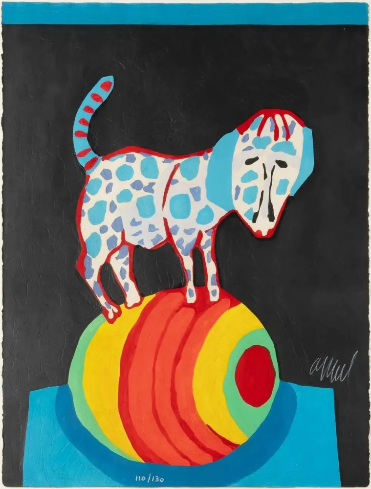 Xilogravura Appel - Le Chien