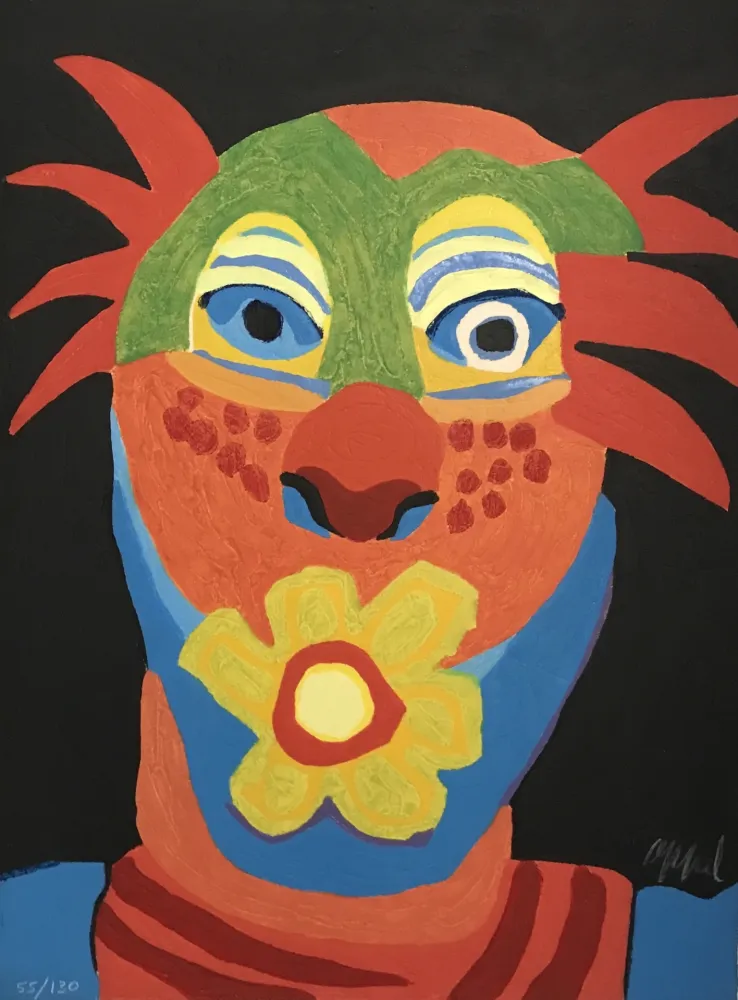 Xilogravura Appel - Le Dompteur a la rose from the Circus series