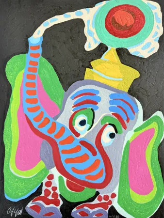 Xilogravura Appel - L’Oeil du cirque