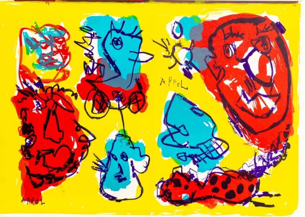 Litografia Appel - Untitled,