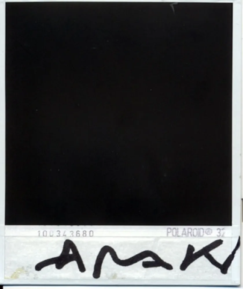 Fotografia Araki - Parte trasera de la polaroid