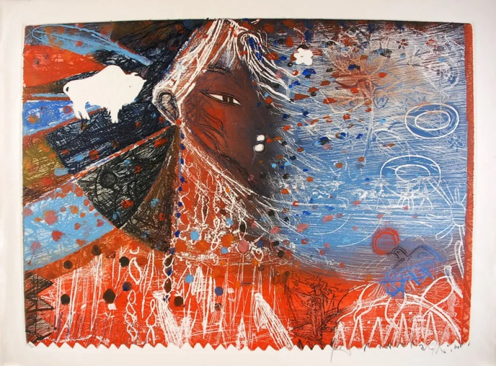 Água-Forte Arbaretaz - Blue mystical woman