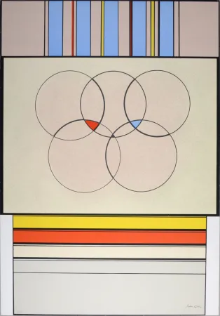 Serigrafia Arden-Quin - Composition