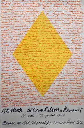 Litografia Arman - '' Accumulations RENAULT ''