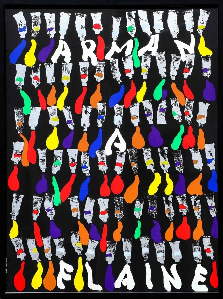 Serigrafia Arman - Arman a Flaine, 1981, Large Screenprint